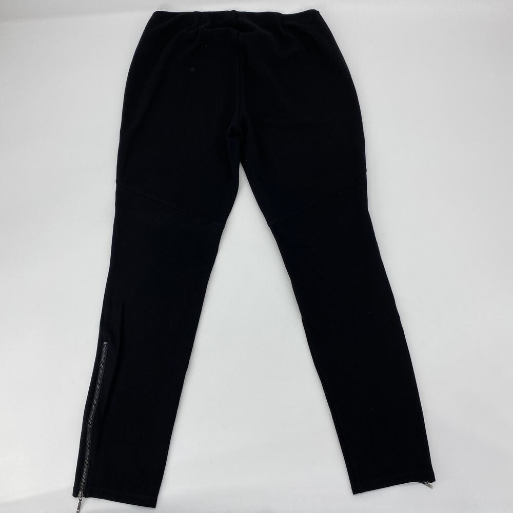EILEEN FISHER Black Jersey Moto Easy Pants Womens Size Small Pull On Casual